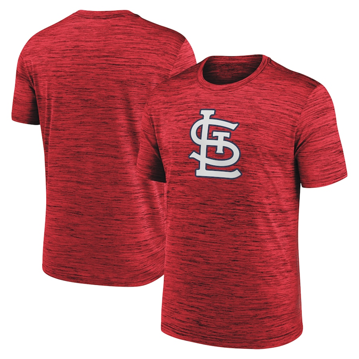 Men's St. Louis Cardinals Red Team Logo Velocity Performance T-Shirt